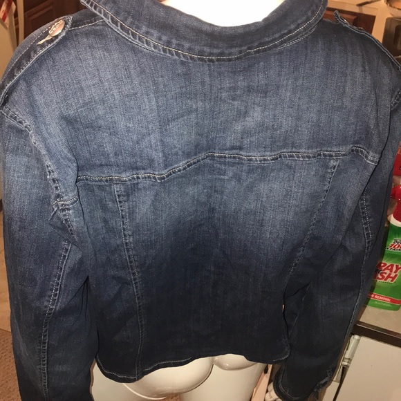 ASHLEY STEWART Blue JE ANS Jacket size18/20nwt - Picture 3 of 10